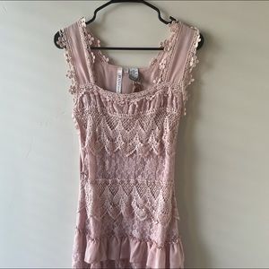 Vintage Rancho Estancia Rose smoke dress